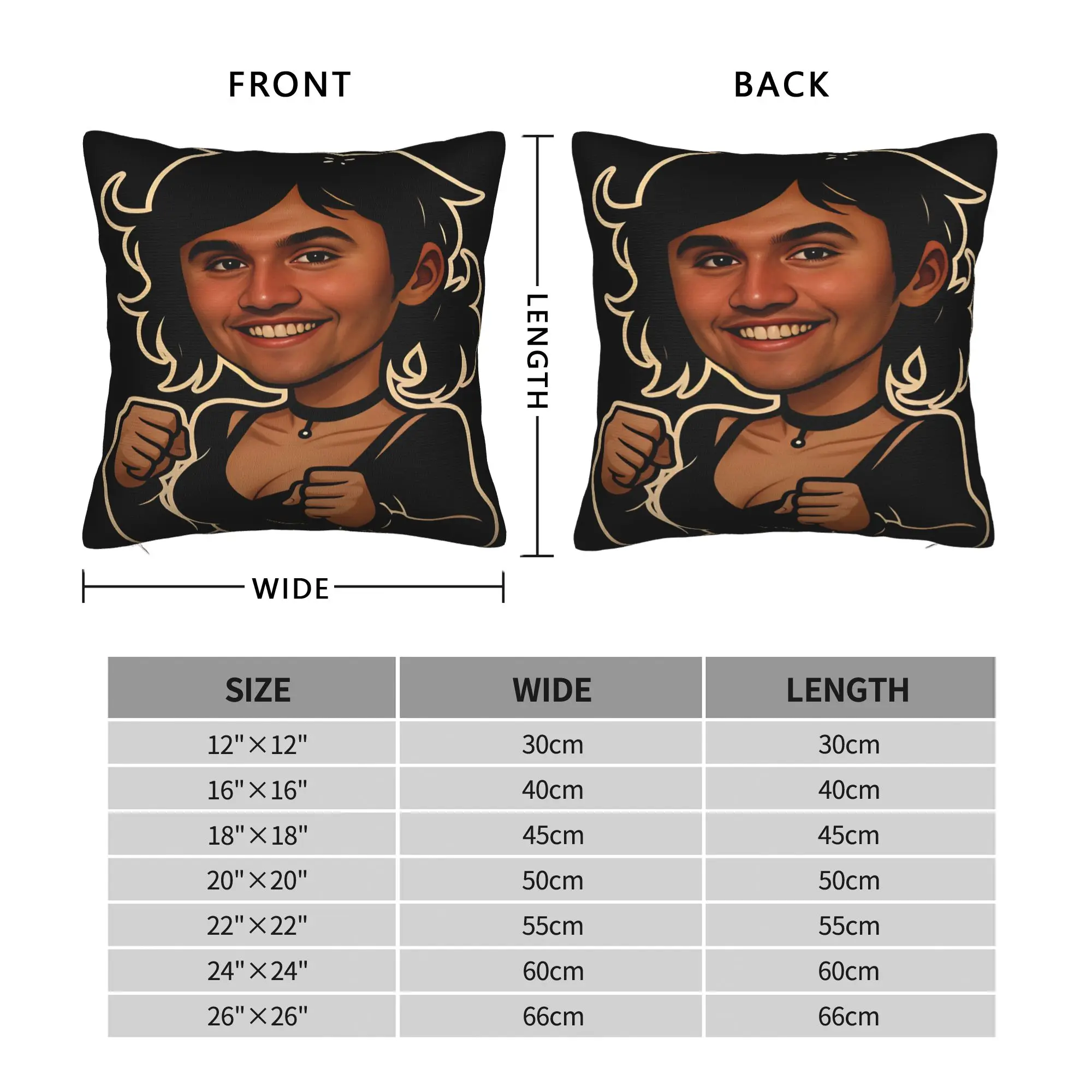 Charlie Kirk Cartoon Portrait Pillow Cover  Fashion Pillow Case For Sofa Car Home Decor Square Pillowcases Gift Idea