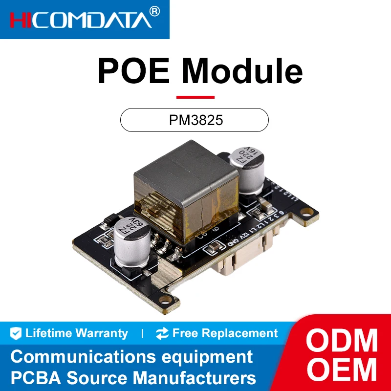 

HICOMDATA 5/10PCS POE Module PM3825 Isolated POE Module 12V1A Af Standard POE Module