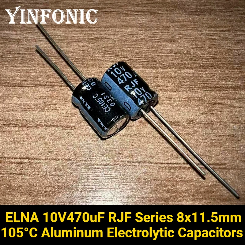 10 шт./100 шт. ELNA 10V470uF RJF серии 8x11,5 мм 105 ° C 470 мкФ/10 В высококачественные алюминиевые электролитические конденсаторы