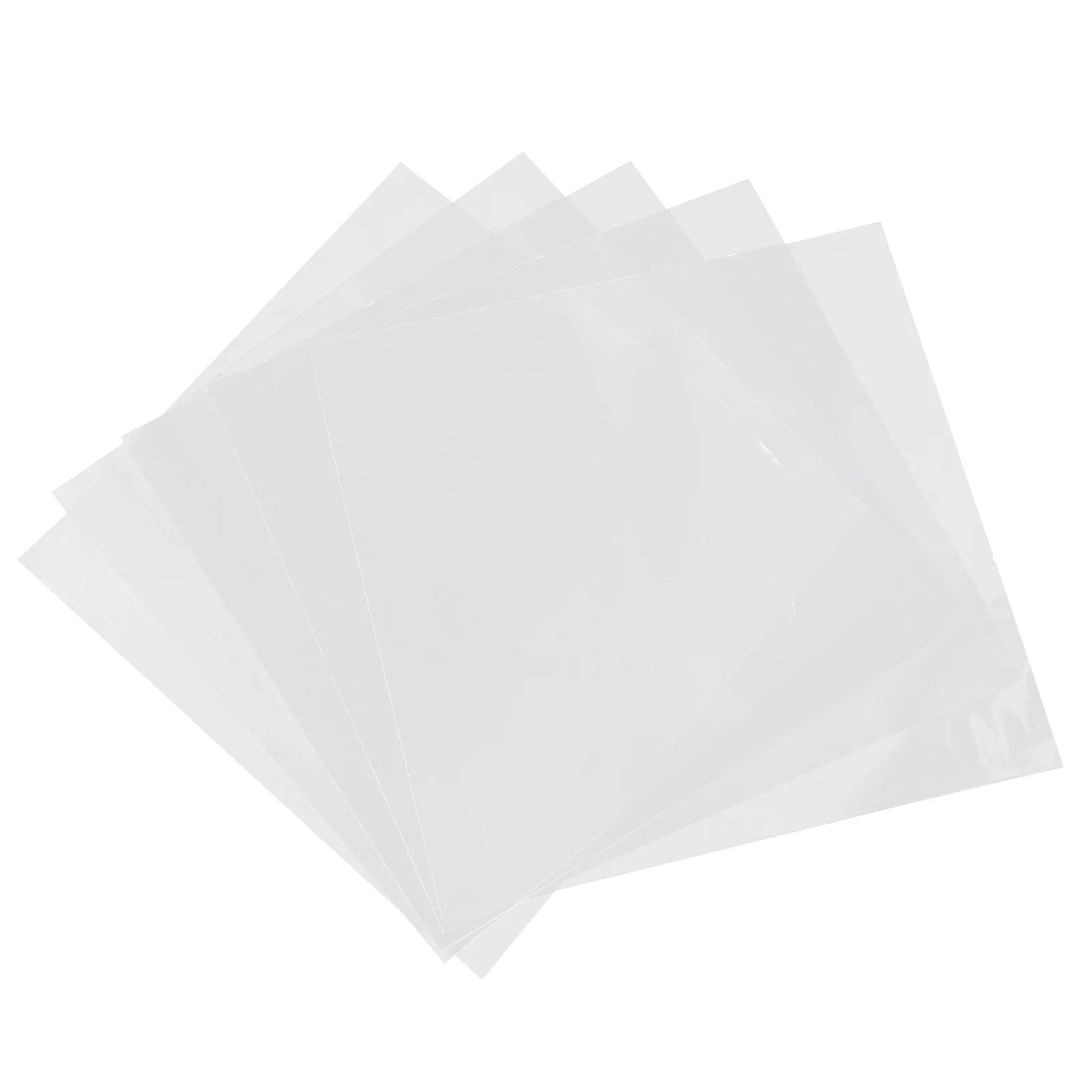 50Pcs Vinyl Record Sleeve Clear Outer Covers Protector Crystal Transparent Album Storage Dust Proof Cover