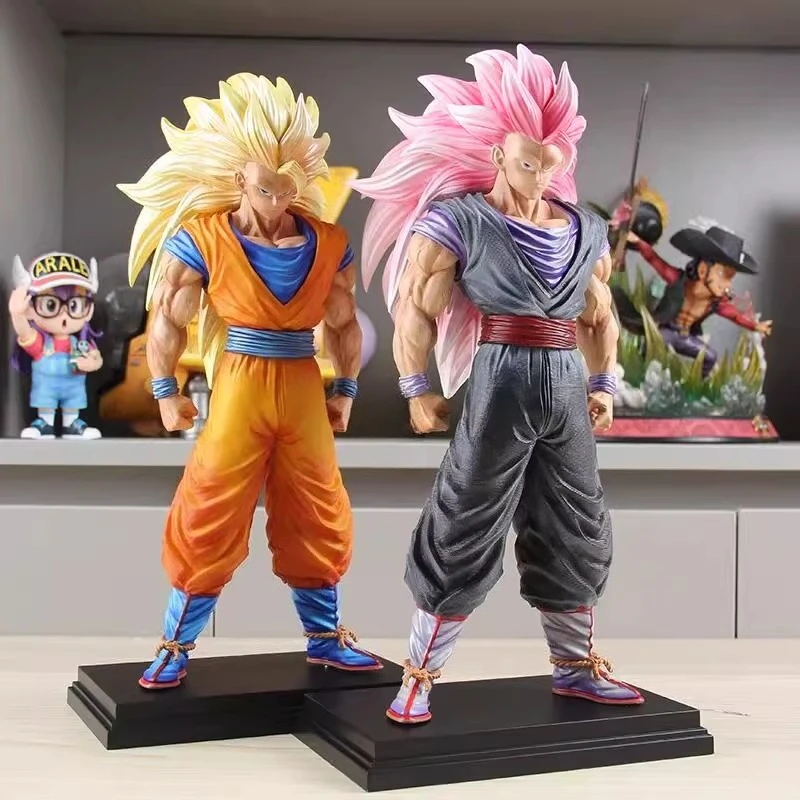 

33cm Dragon Ball Anime Figures Son Goku Action Figure Super Saiyan 3 Goku Figurine Pvc Statue Collection Doll Kids Toys Gifts