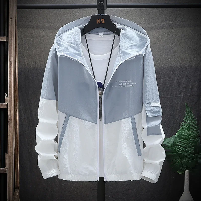 Summer Jacket Men's Thin Loose Jacket Student's Korean-style Trendy Sun Protection Casual Top