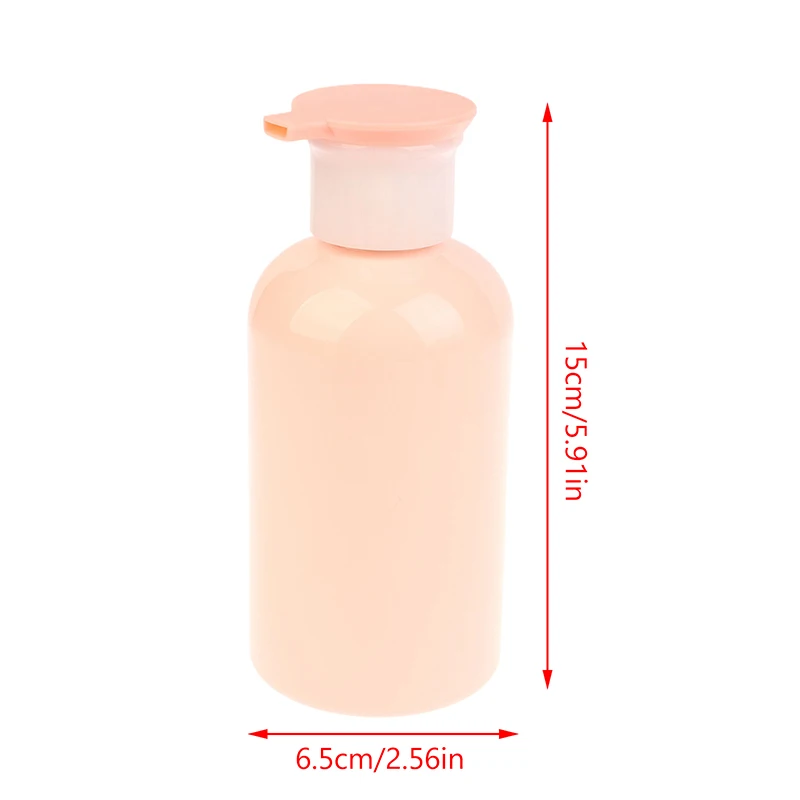 300ml Travel Toiletries Containers Portable Shampoo Bottles Empty Press-on Lotion Pump Bottles Empty Plastic Separate Case