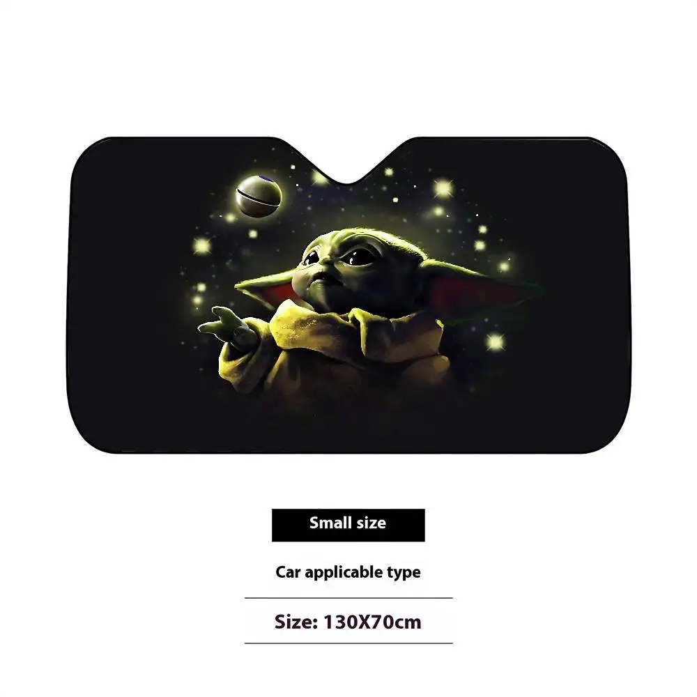 Movie Cute-S-star-Wars-S Stylish And Trendy Windshield Sunshade, Car Windshield Cover, Car Sunshade Curtain, Car Sun Protection view 4
