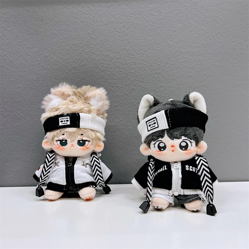 Vêtements de poupée de 10cm sans attributs, tenue de poupée en peluche Kawaii pour Idol, accessoires de bricolage