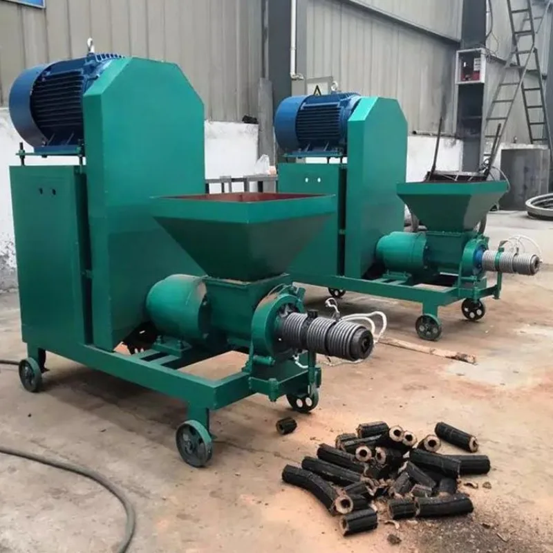 New large smokeless charcoal barbecue making machine, sugarcane juice coffee grounds making equipment