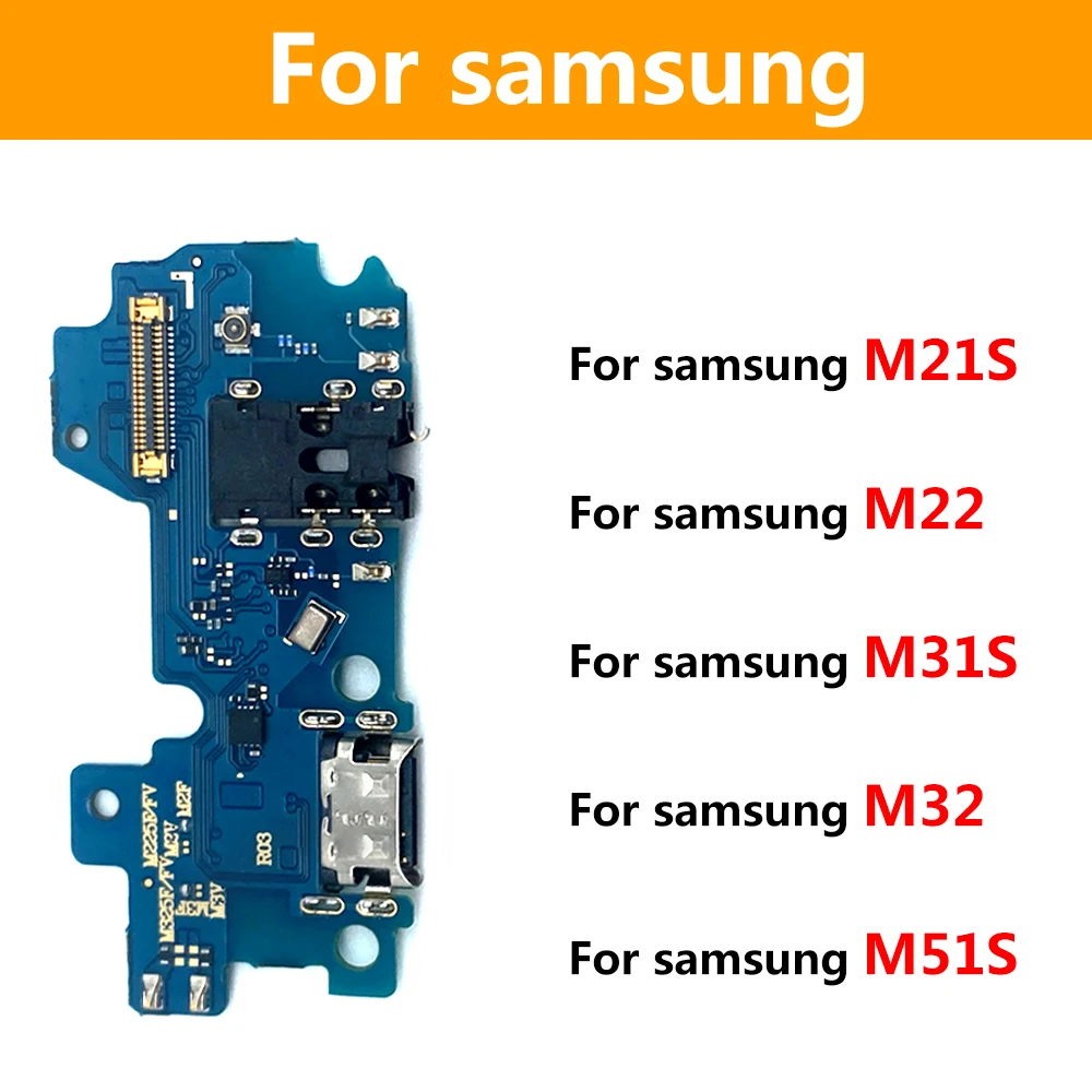 

New USB Charger Charging Port Dock For Samsung M21S M22 M23 M236 M31S M32 M33 M336 M51 M52 Charging Port Connector Micro