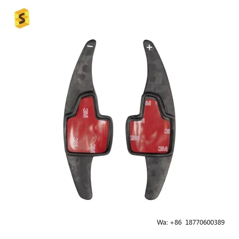 For Ford Focus 2015+ Kuga Escape Steering Wheel Extension Matte Forged Paddle Shifter Carbon Fiber