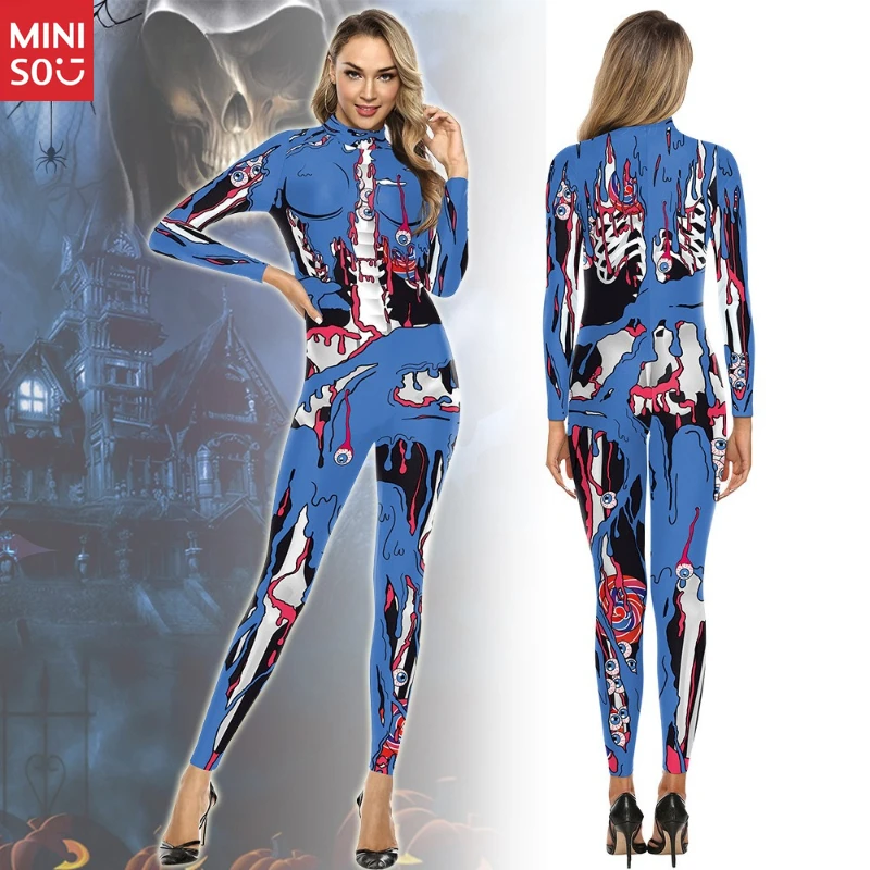 

Miniso Halloween Horror Bodysuit 2025 | Scary Cosplay Costume, Party Jumpsuit