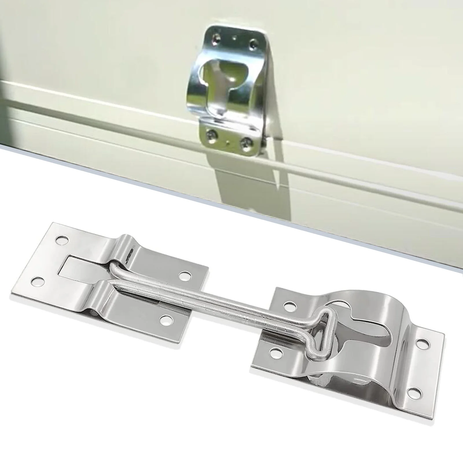 RV Door Latch Trailer Door Latch RV Screen Door Latch 6 Inch Metal T-Style Door Holder For Cargo Trailer Truck