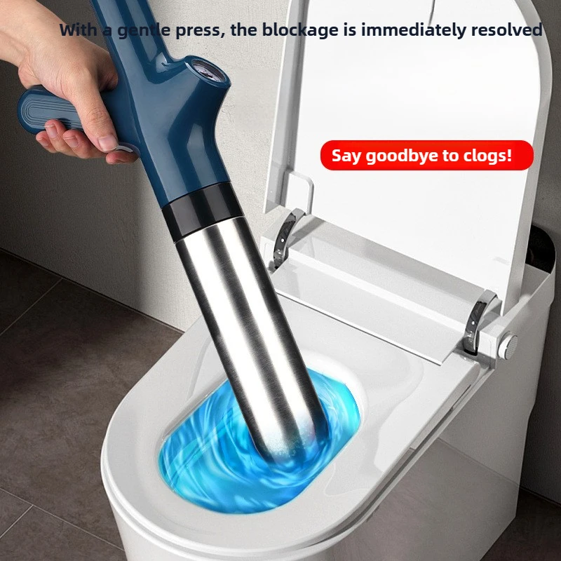 

New Instant Toilet Unclogger Drain Cleaner Tool​ Stainless Steel Home Plumber Floor Drain Suction Plunger