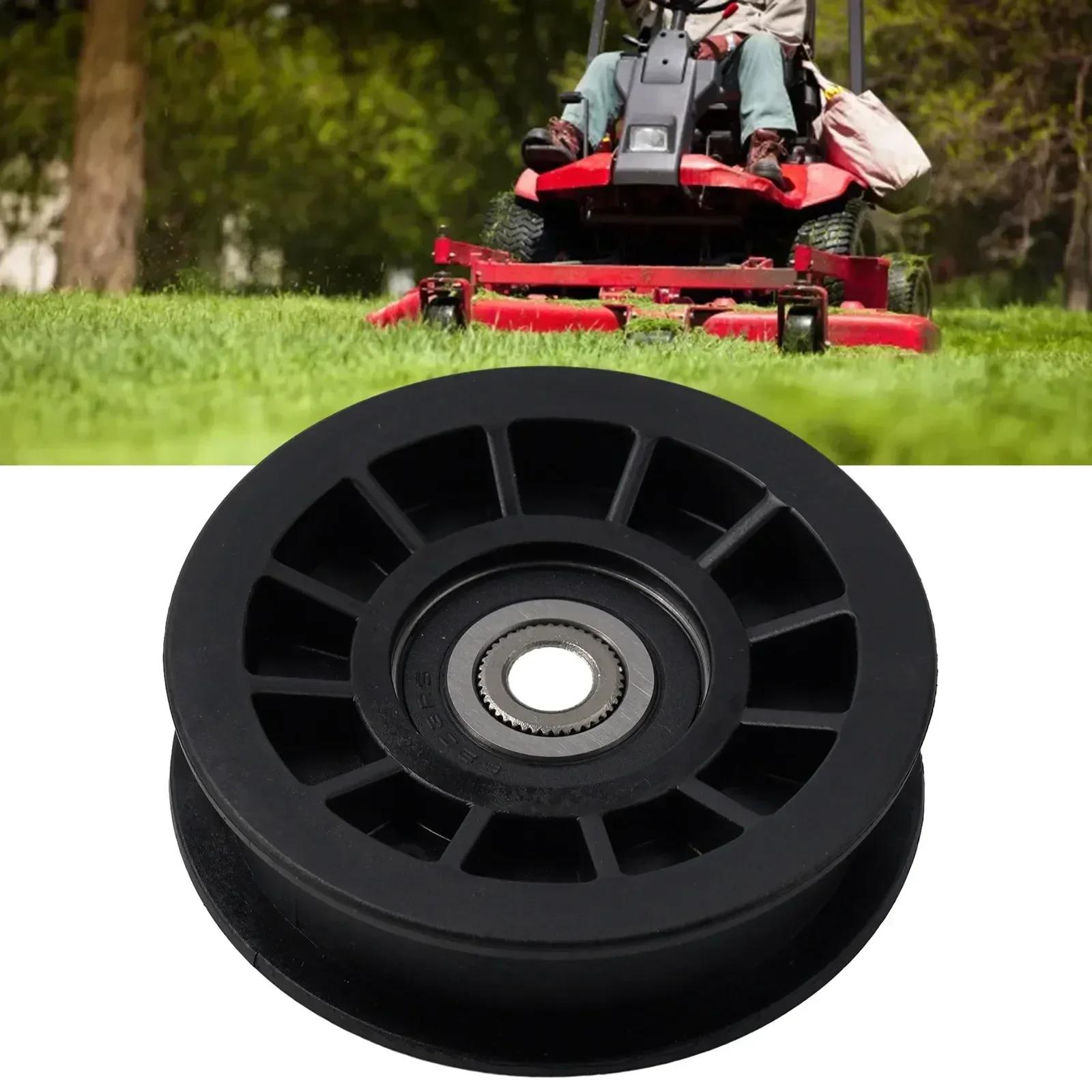 Accessories Lawn Mower Part For For Poulan Lawn Tractor 1 Pcs 194327 532194327 Black Flat Idler Pulley