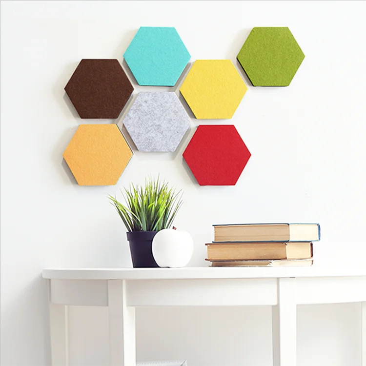 Best Quality  Cheap Noise Reduction Hexagon Acoustic Polyester Panel Polyester panel