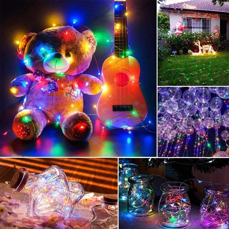 Intelligent Wifi color light string outdoor holiday garden wedding decoration with USB interface supporting Alexa