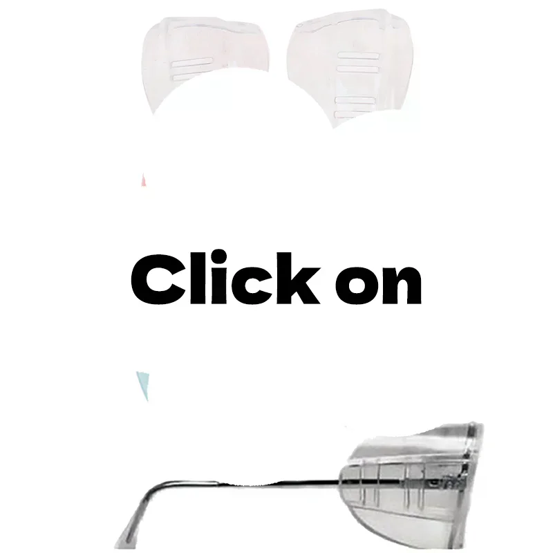 1Pair Glasses Side Shields Safety Glasses Protective Covers TPU Polyurethane Clear Flap Side Protector For Eyewear Goggles Side