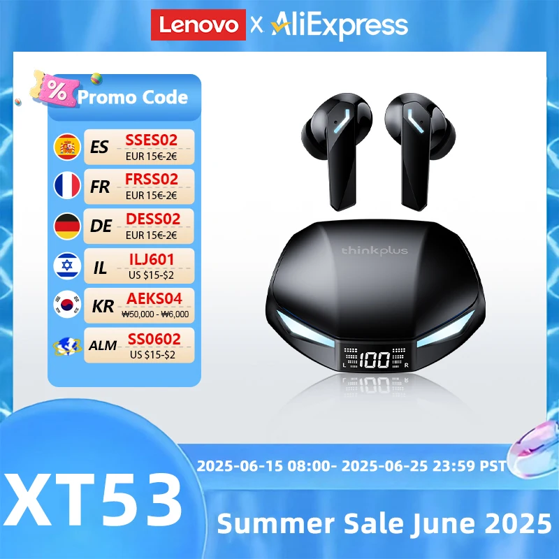 Оригинальные наушники Lenovo GM2 PLUS TWS