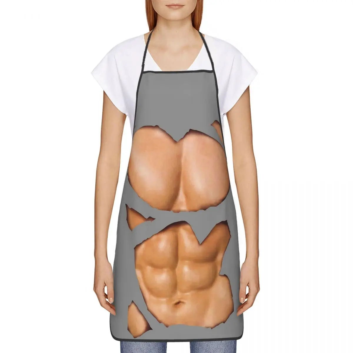 

Фальшивый мужской фартук для туловища шеф-повара, кулинария, кухня, Tablier, водонепроницаемый нагрудник, кухонный фартук для чистки для женщин и мужчин, живопись