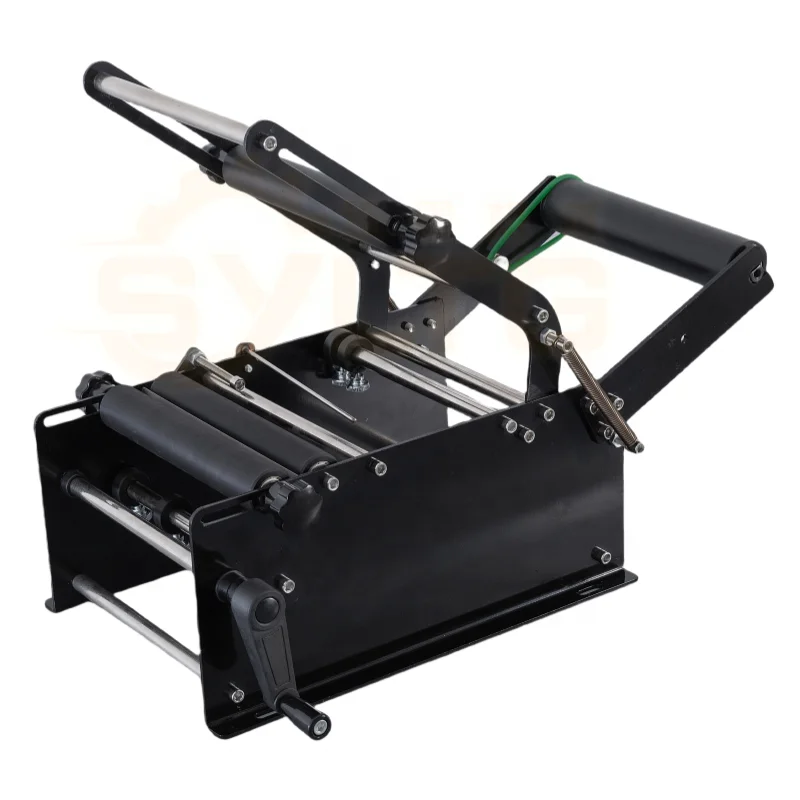 Etiquetadora Semiautomática Manual para Botellas Redondas y Latas YLY-30S, Máquina Etiquetadora de Papel/Plástico, Máquina de Empaquetado Portátil