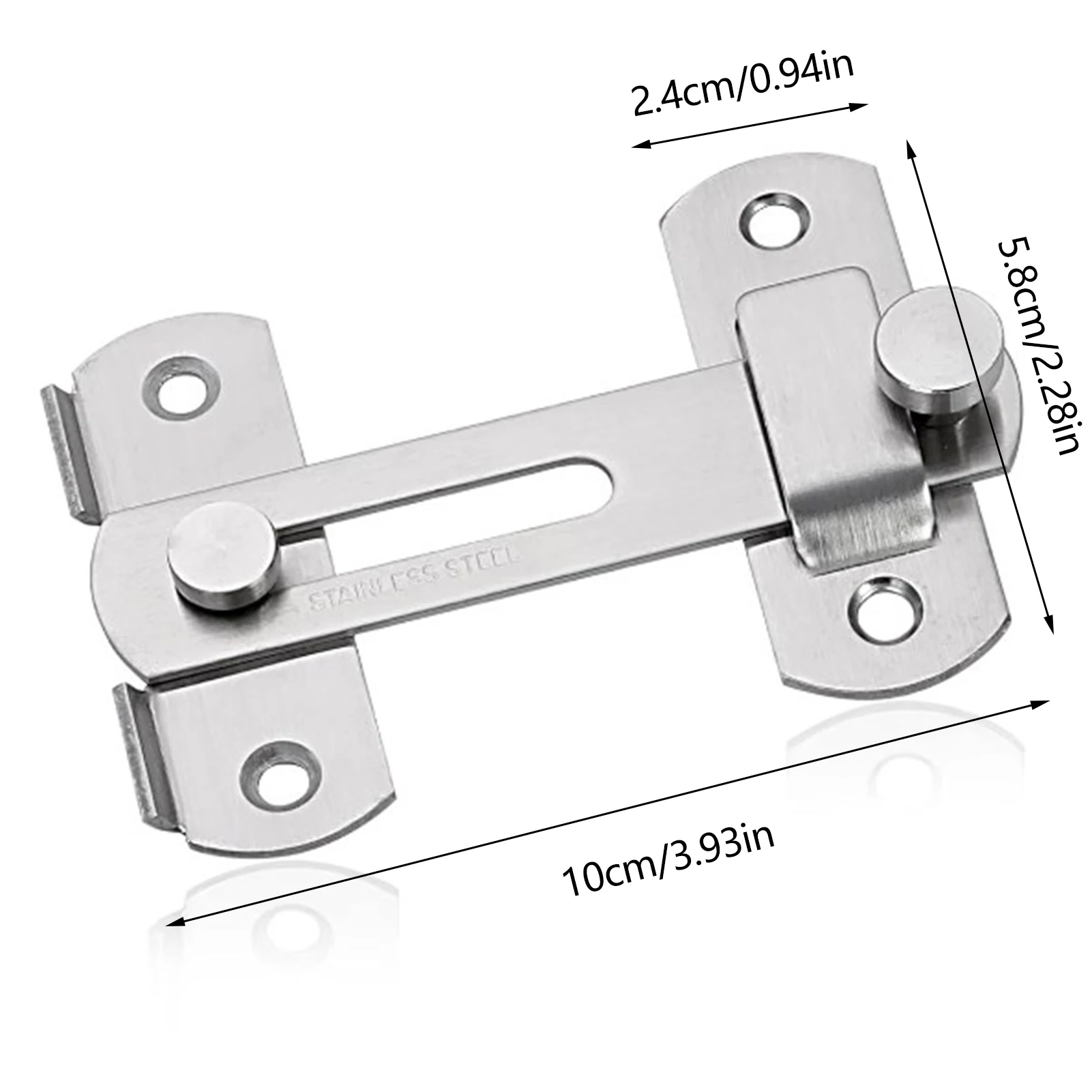 Serrature per armadietti di sicurezza per bambini in acciaio inossidabile Serratura a scatto per porta scorrevole Chiusura per porta durevole per hardware per camerino per finestre
