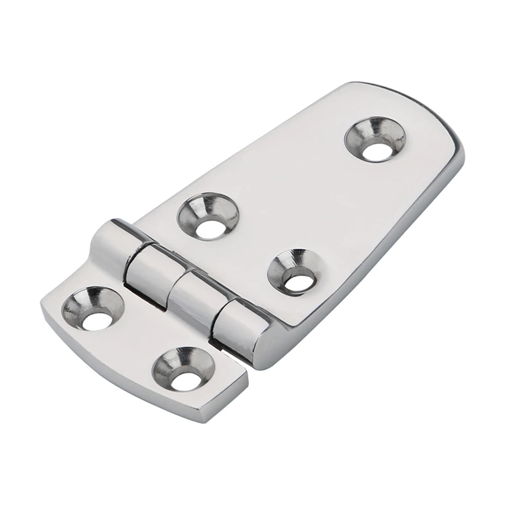 1Pcs 76*38mm Boat Cabinet Door Hatch Folding Hinge Locker 316 Stainless Steel Short Side Door Hinge for Yacht RV Marine