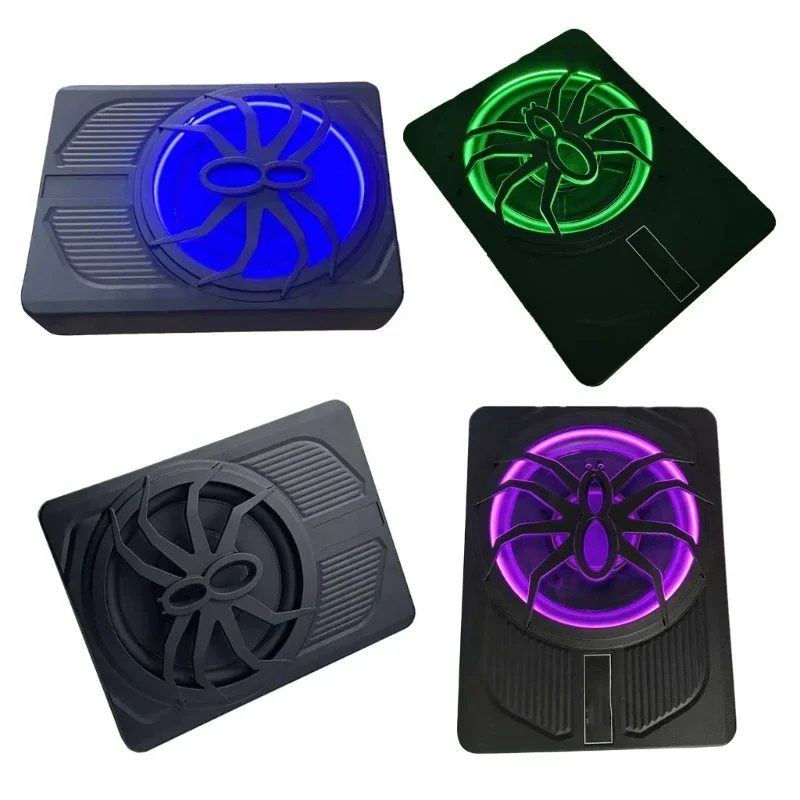Low Profile 800W Integrated Amplifier Vehicle Underseat Sound Subwoofer with Phase Switch for Superior Bass Enhancement
