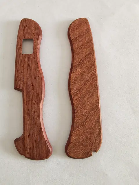 1 Pair Pear Blossom Wood Handle Scales For 111mm Victorinox Swiss