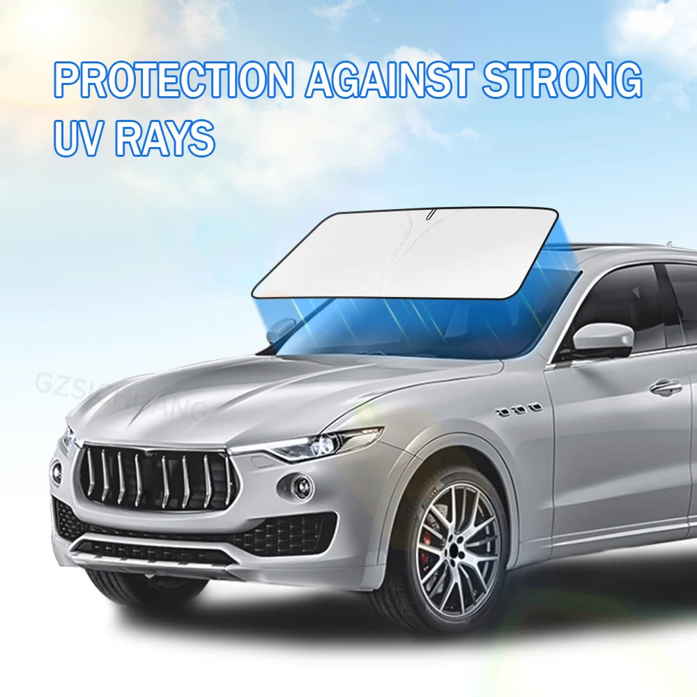 

For Maserati Levante 2017-2023 2024 Car Windshield Sun Shade Covers Sunshade Visors Auto Front Window Sunshade Car Accessories