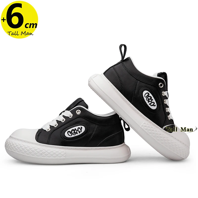 

Men's Elevator Sneakers Height Increase Sports Shoes with Insoles and Lift Plus Size 36-46