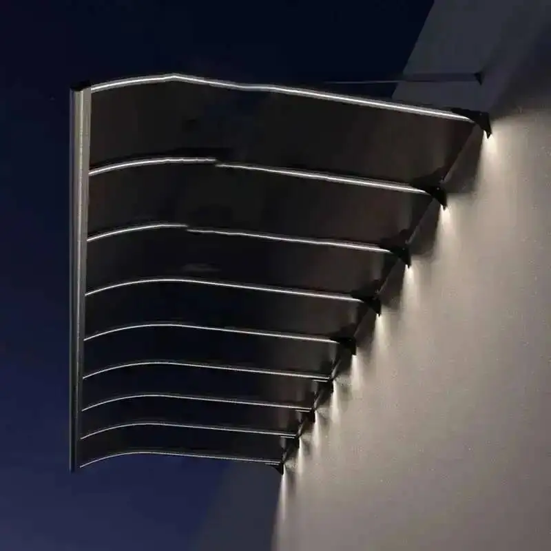 

Large Sink Modern Aluminum Alloy Gazebos Home Window Courtyard Eaves Rainproof Pergola Transparent Plate Awning Garden Pavilion