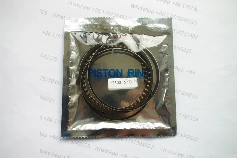 Juego de anillos de pistón G300 de 76mm compatible con G300 GV300 WT30 HS70, E2500, EB/EM300 FR700 reemplazo de bomba de agua de motor de motor de 4 tiempos