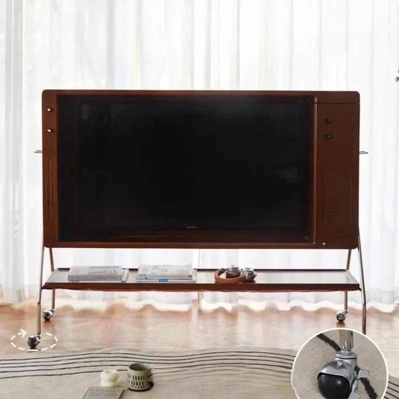 All solid wood removable TV cabinet, medium and ancient style storage bracketFurniture supplies, furniture