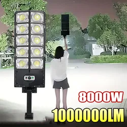 100000LM Solar Led Light Outdoor Powerful Outdoor Solar Lamp Motion Sensor 15000mAh/8000mAh/2400mAh Solar Street Wall Lamp
