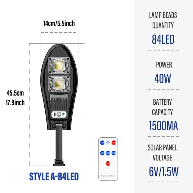 

Solar Street Light Outdoor Waterproof sword street lamp human body sensing LED For Garden Adjustable Angle Solar Lamp lighting