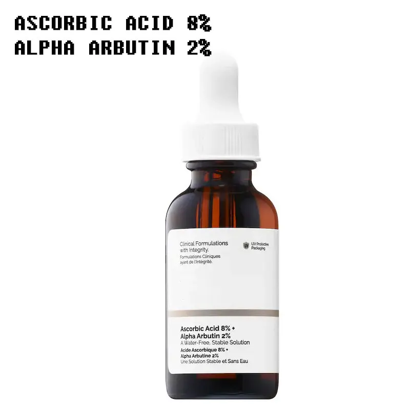 30ml Face Serum Retinol 1% Ascorbic Acid 8% Alpha Arbutin 2% Resveratrol 3% Ferulic Acid 3% Squalane Glucoside Mandelic Acid