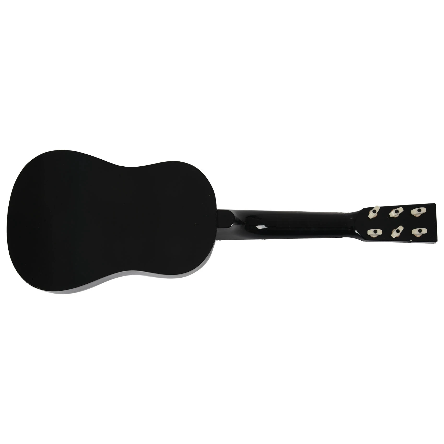 Mini 23 Inch Basswood 12 Frets 6 String Acoustic Guitar with Pick and Strings for Kids / Beginners(black)