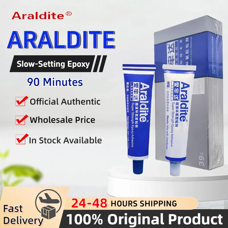 Venta al por mayor Original Araldite 90 minutos AB adhesivo epoxi 39g ajuste lento adhesivo epoxi súper fuerte 39g/90g