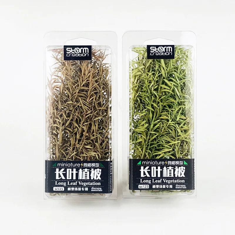 

Miniature Reed Micro Landscape Long Leaf Grass Cluster Vegetation Toys Military Scene Materials for Diy Model Making Diorama