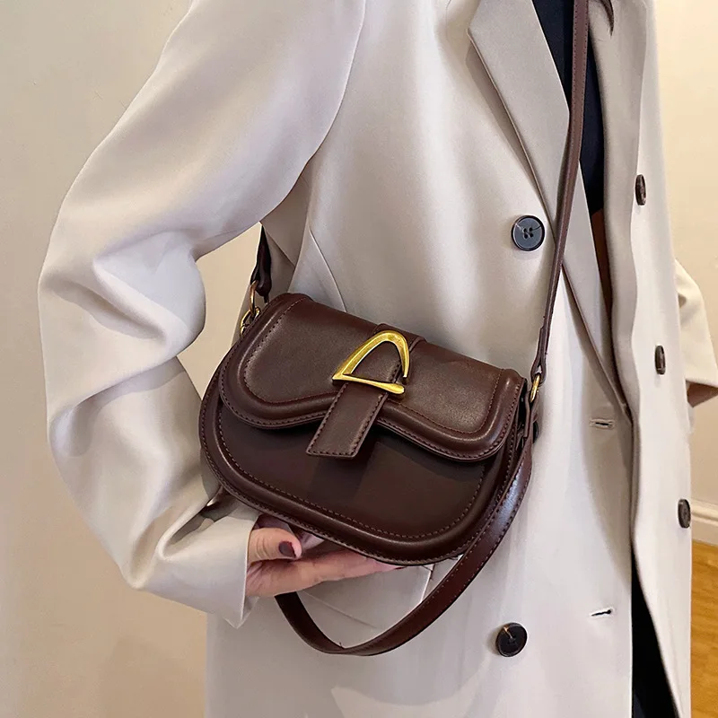 

2025 New! Autumn/Winter Fashion Women's Chain Bag - Semicircle Saddle Style,sophisticated Texture Shoulder & Crossbody