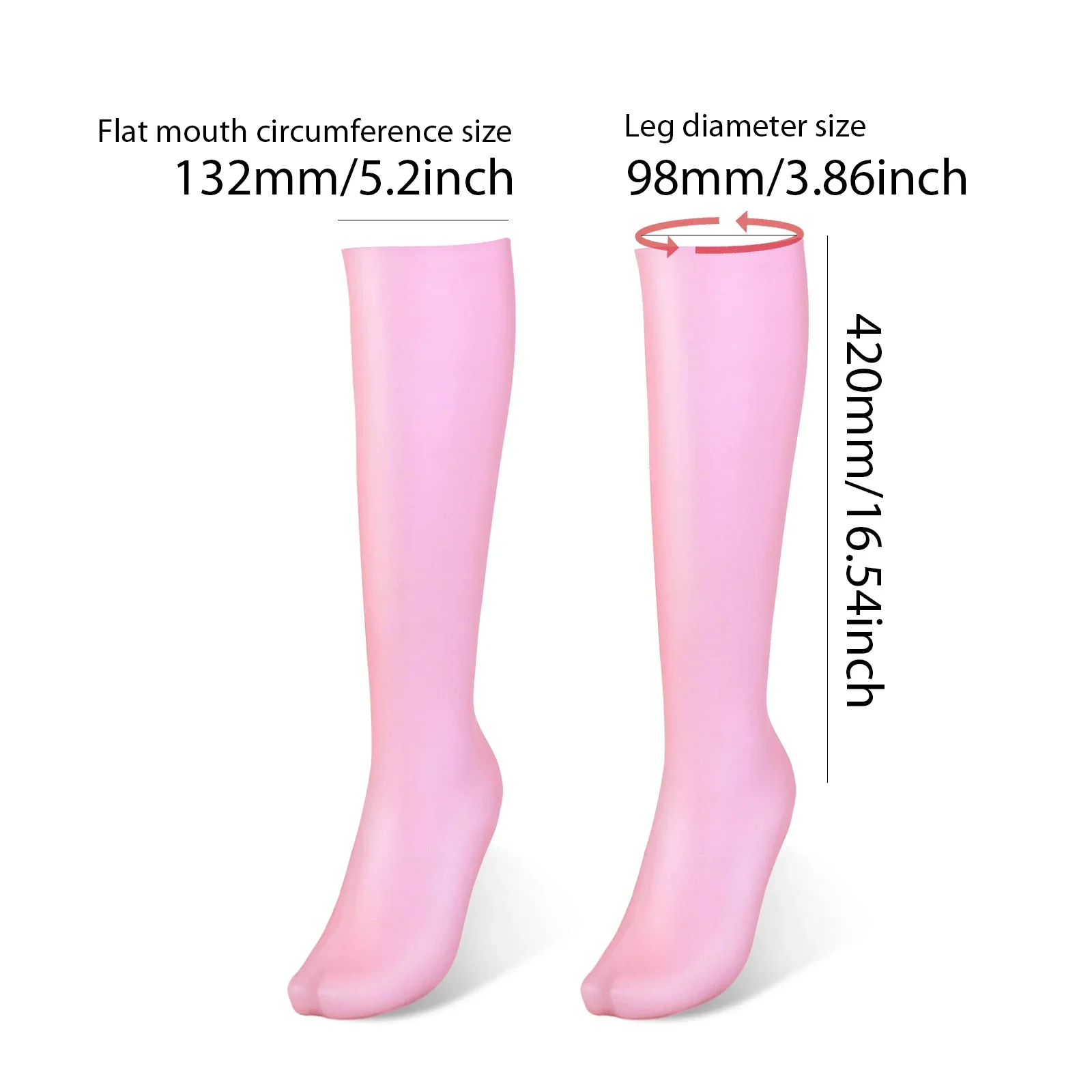 جوارب سيليكون طويلة مرطبة ، عناية ببشرة القدم ، مقاومة للتشقق ، الاستخدام المنزلي ، تجربة سبا ، جافة ومتشققة ، زوج واحد