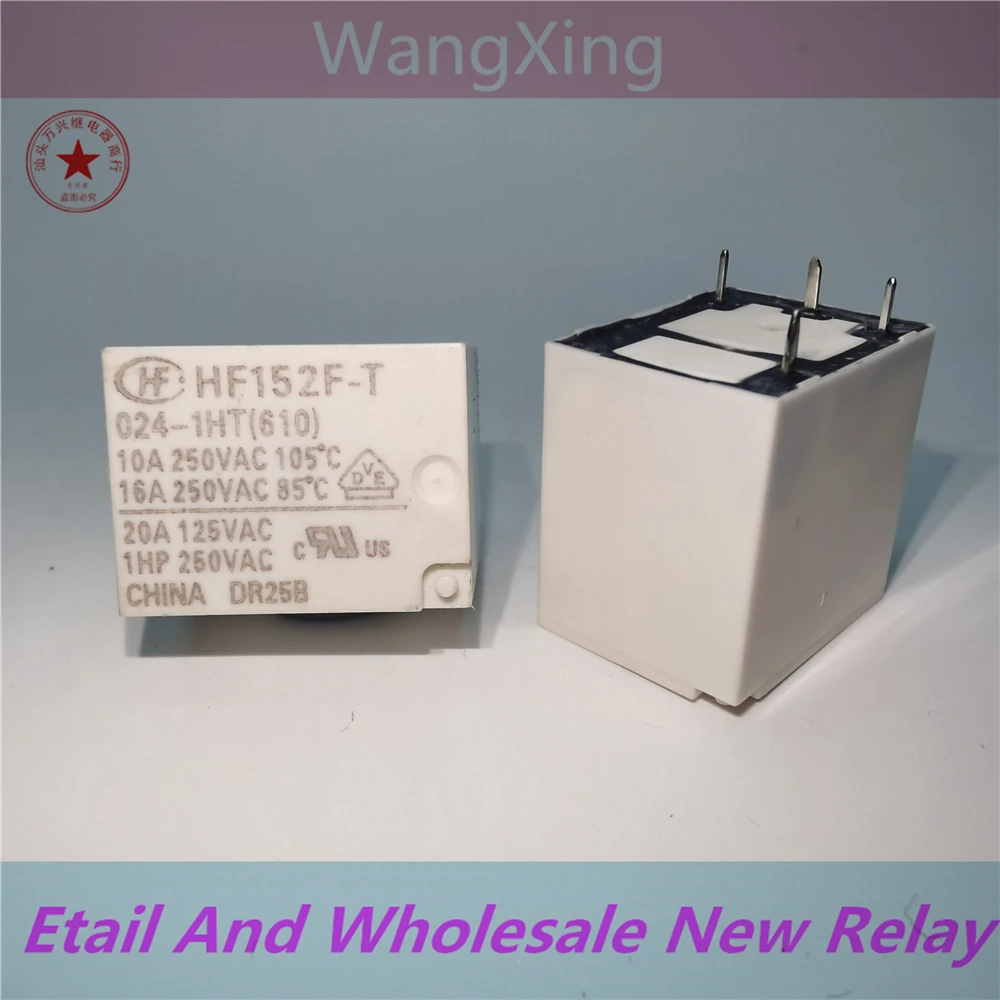 HF152F-T 024-1HT(610) Electromagnetic Power Relay 4 Pins