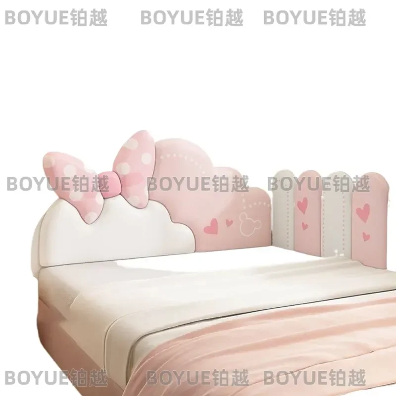 Cartoon Boy Girl Kids Bedroom Head Board Anti-collision Headboard Sticker Wood Wall Panel Wall Decor Cabecero Cama Tete De