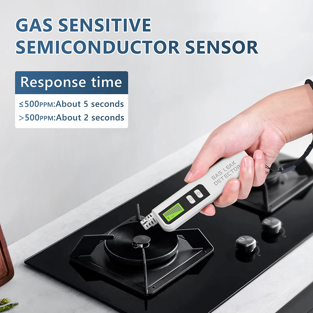 

Professional Gas Leak Detector Combustible Gas Leakage Alarm CO CH4 C2H6 Alcohol LPG Methane Analyzer with Audible Visual Alarm