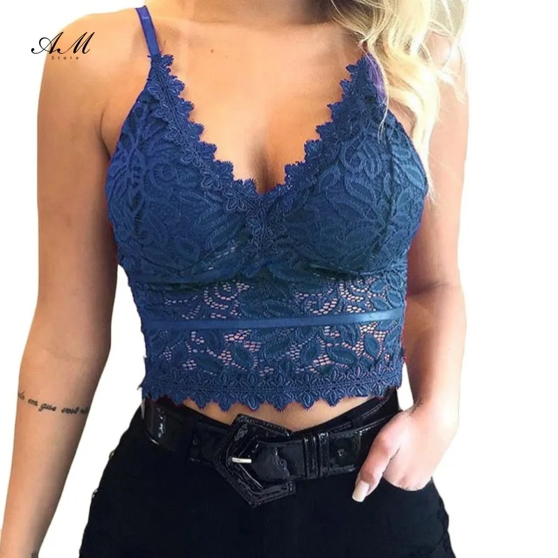 2024 Bralette Lace Bras Push Up for Women Sexy Lingerie Corset Camis Vest Underwear Wire Free Sheer Summer Crop Top Lingerie