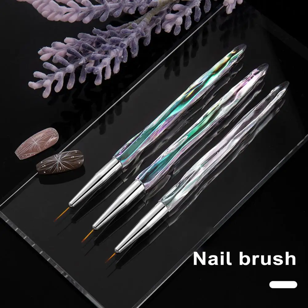 

Nail Patterns Multifunctional Nail Art Brushes for Patterns Details 3-piece Set of Drawing Pens Uv Color Painting Tools Acrylic