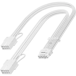 PCI-e 5.0 16-Pin (12+4) Sleeved Extension Cable, 12VHPWR 16AWG PSU Extension Cable for GPU 4070 4070ti 4080 4090 & RTX