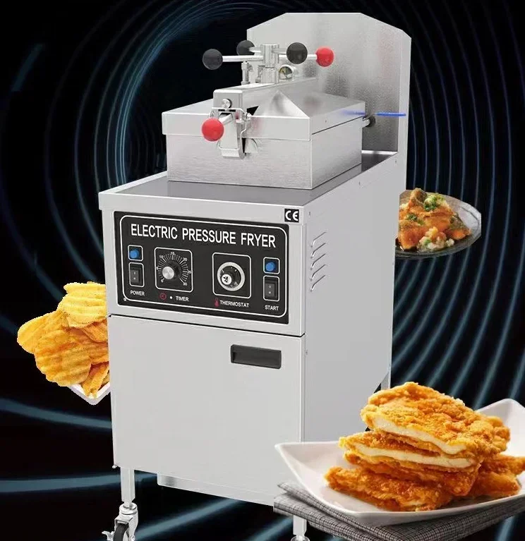 380V/220V 24/25L Electrical Fryer Pressure Fryer,Stainless Steel Gas Fryer Chicken Legs and Wings Machine