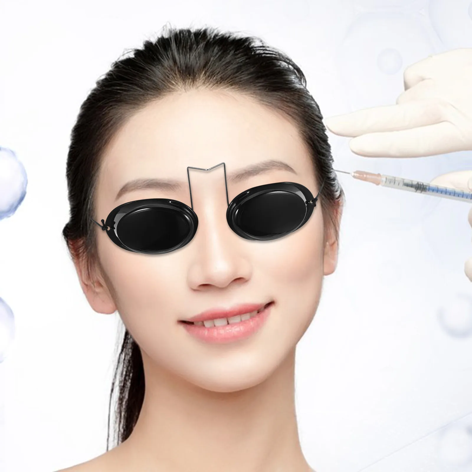 

1Pcs Protective Safety Goggles Premium Material Adjustable Length Eye Shading Cover for Eyebrow Tattooing Hair Removal Beauty