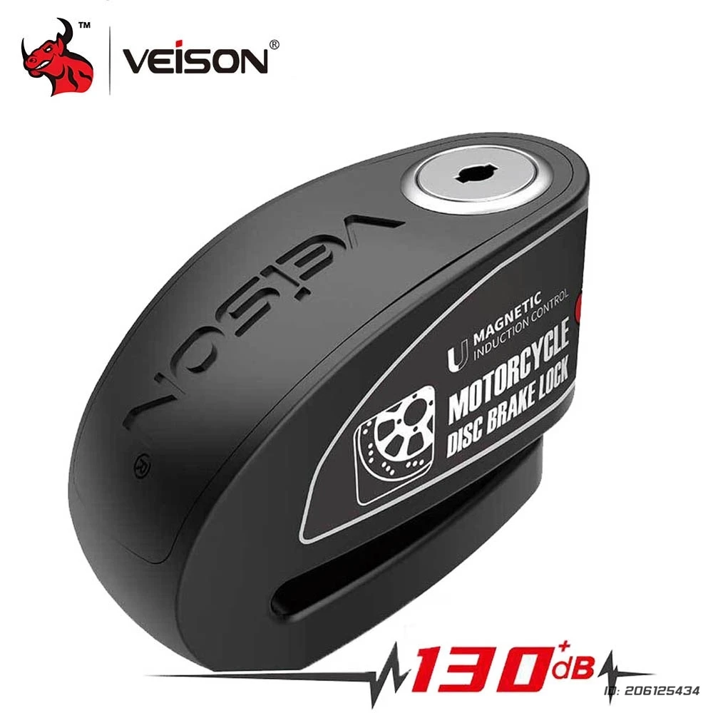 

Motorcycle Alarm Lock Waterproof Bike Disc Lock Intelligent Warning 130DB Anti Theft Brake Intelligent Contro Bicycle Alarm Lock