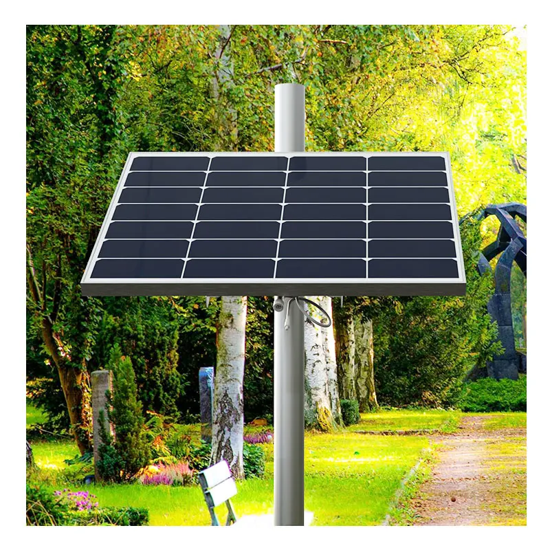 Golden Supplier Dc12v Solar Security System Solar Pole Battery Active Poe Solar Panel with Inbuilt Battery