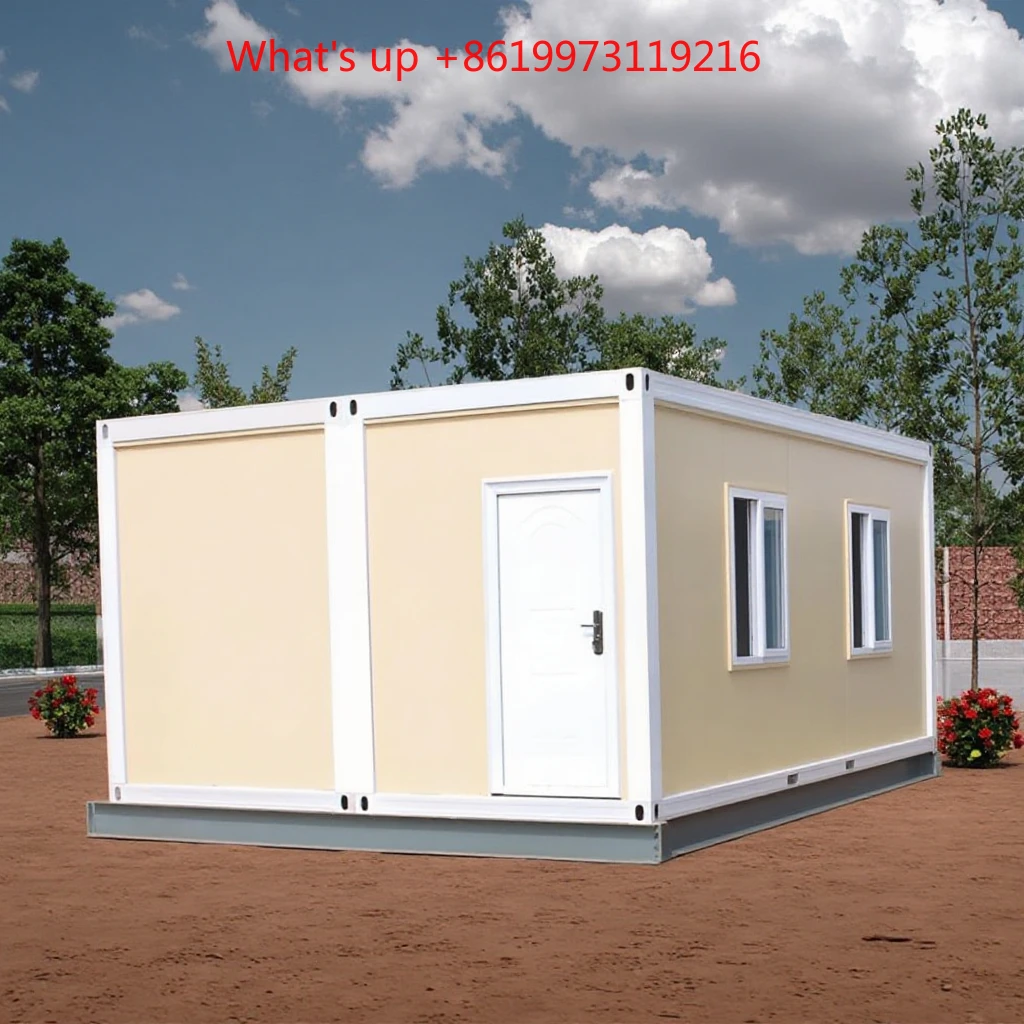 2026 Custom 20ft 40ft Steel Container House Mediterranean Flat Pack Sandwich Panel for Outdoor Courtyard Use Two-Person Dormitor